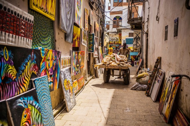 Historic buildings in Stone Town, Zanzibar